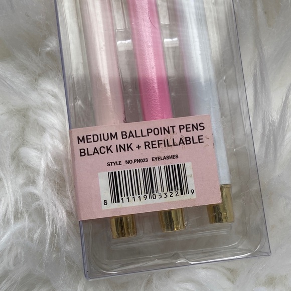 NWT Sweet Water Decor Eyelashes Metal Pen Set - Picture 3 of 3